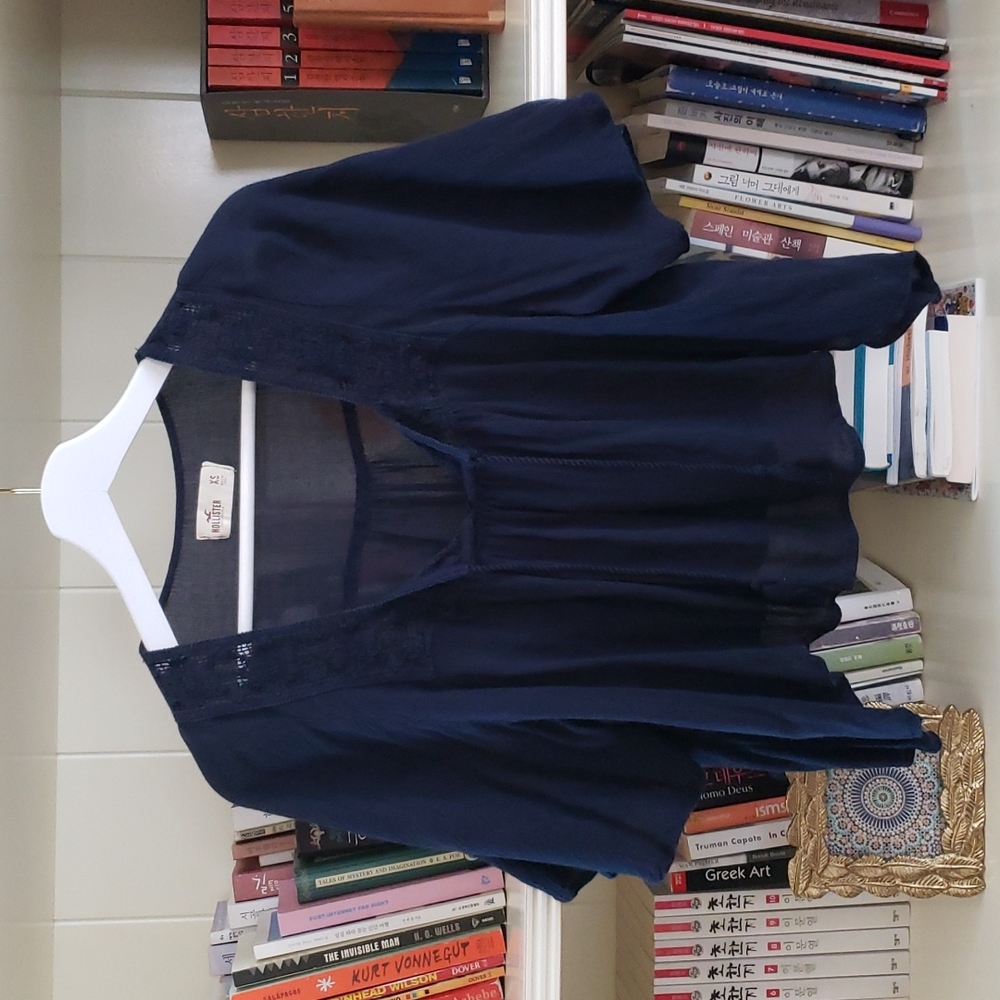 Cropped Peasant Blouse